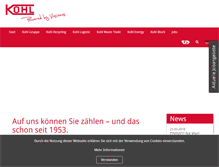 Tablet Screenshot of kohl-recycling.de
